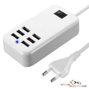 Incarcator Cu 6 Porturi USB, 5V 3A 20W - JXL-004