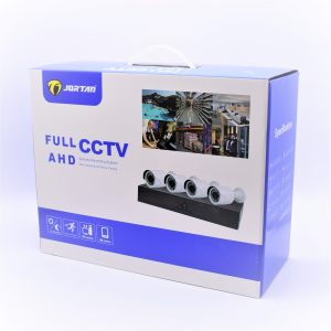 Kit de supraveghere cu 4 camere FULL CCTV AHD, de interior/exterior  , JORTAN-6115AHD-4