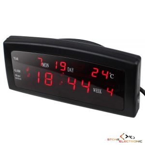 Ceas Digital Cu Led Rosu, Alarma, Calendar Si Temperatura – CX-909, Resigilat !