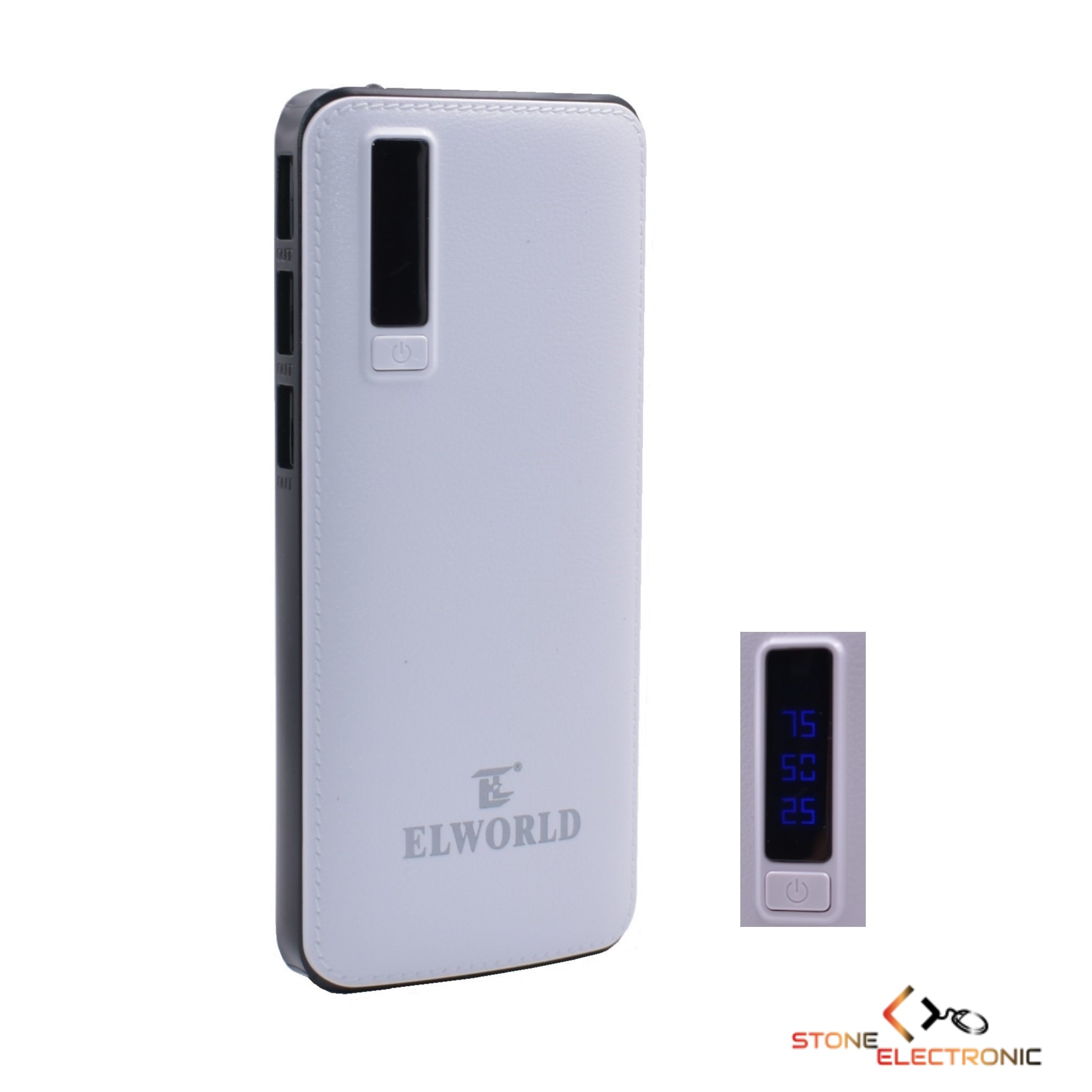 Baterie externa, Power bank 20.000 mAh, 3 USB SMART POWER ELWORLD