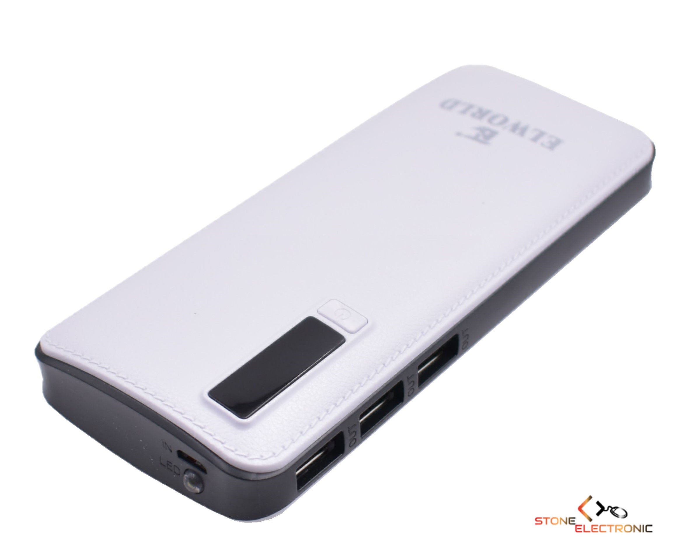 Baterie externa, Power bank 20.000 mAh, 3 USB SMART POWER ELWORLD - imagine 2