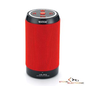 Boxa portabila cu Bluetooth ,USB/TF ,Radio FM, Rosu WS-1812