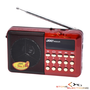 Radio Portabil cu Acumulator MP3, Cititor TF/USB, Radio FM, Afisaj Electronic, JOC -H033U, Resigilat!