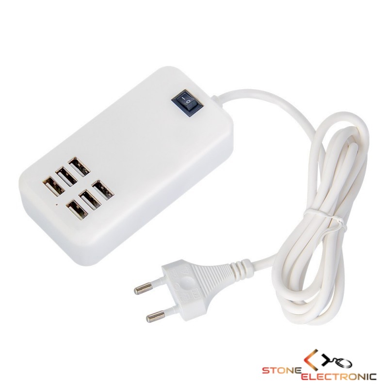 Incarcator Cu 6 Porturi USB, 5V 3A 20W - JXL-004 - imagine 2