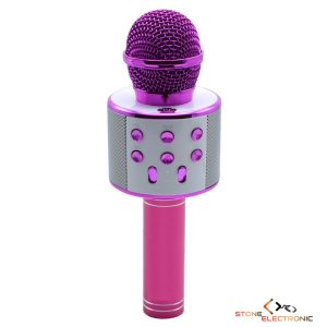 Microfon karaoke, Roz ,boxa inclusa, Bluetooth, SD Card, USB, AUX