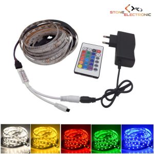 Banda Led SMD multicolor , 5 m, telecomanda -  2835