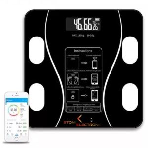 Cantar Personal cu Acumulator, Aplicatie Smart Digital SmileHome 180Kg  Max