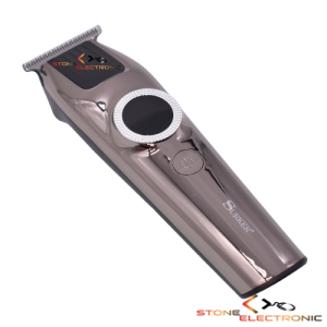 Masina de tuns Profesionala pentru contur cu acumulator, Afisaj, Incarcare USB-TypeC, Silver – SK-613