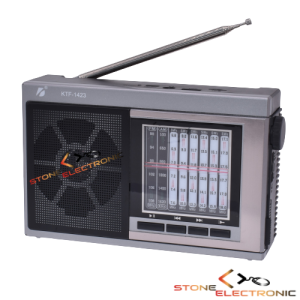 Radio Portabil Cu Acumulator, Incarcare Solara sau Usb 5v, Conexiune Bluetooth, Cititor USB/TF, AM/FM/SW, Lampa Led - KTF-1423