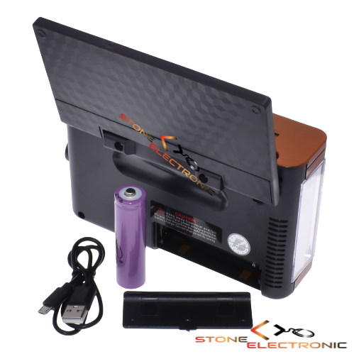 Radio Portabil Cu Panou Solar Rabatabil, Acumulator 18650, Cititor USB/TF, AM/FM/SW1-6, Lampa Led, Negru – KTF-1646 - imagine 4