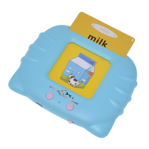 Jucarie educativa pentru copii, masina de invatare 224 de cuvinte in engleza 112 imagini, incarcare MicroUSB - V7/PINK/BLUE - imagine 4