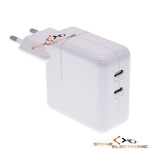 Incarcator telefon / tableta cu 2 iesiri, Dual-Type-C QC3.0, PD 50W – ZK-04
