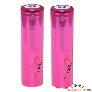 Set 2 Acumulatori Rakieta, Stone, Model 18650, 3.7v, 12000mAh, Li-ion, Pink