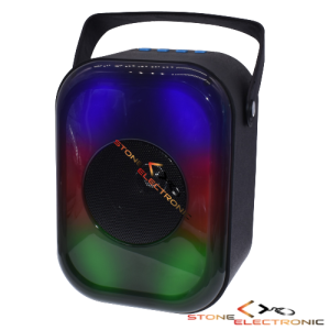 Boxa Portabila Cu Acumulator, cititor USB/TF, conexiune Bluetooth, Radio FM, Led RGB, 8W - ABS-4110