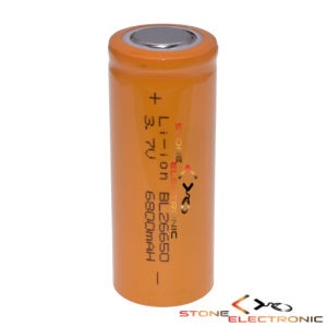 Acumulator Stone® Model BL-26650 Li-Ion 6800mAh, 3.7v, Orange
