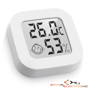 Termometru si higrometru de camera digital, Stone®, baterie inclusa, Alb, Resigilat!