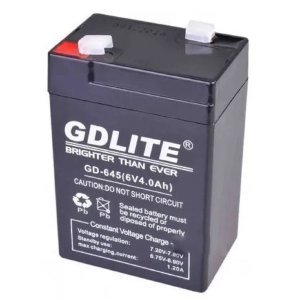 Acumulator Stationar Plumb Acid Gdlite, Stone®, 6V 4AH, pentru cantare, UPS, jucarii, barcute, lanterne, alarme, masinute - GD-645