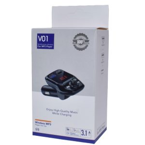 Modulator FM cu Bluetooth, 1 USB 3.1A, Mp3, Redare USB/TF ,Functie Handsfree – V01
