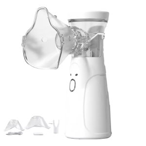 Aparat aerosoli Stone®, nebulizator portabil, dovedit clinic, ultra-silentios, masca pentru adulti si copii, mustiuc, reincarcabil, alb -ANK-N3