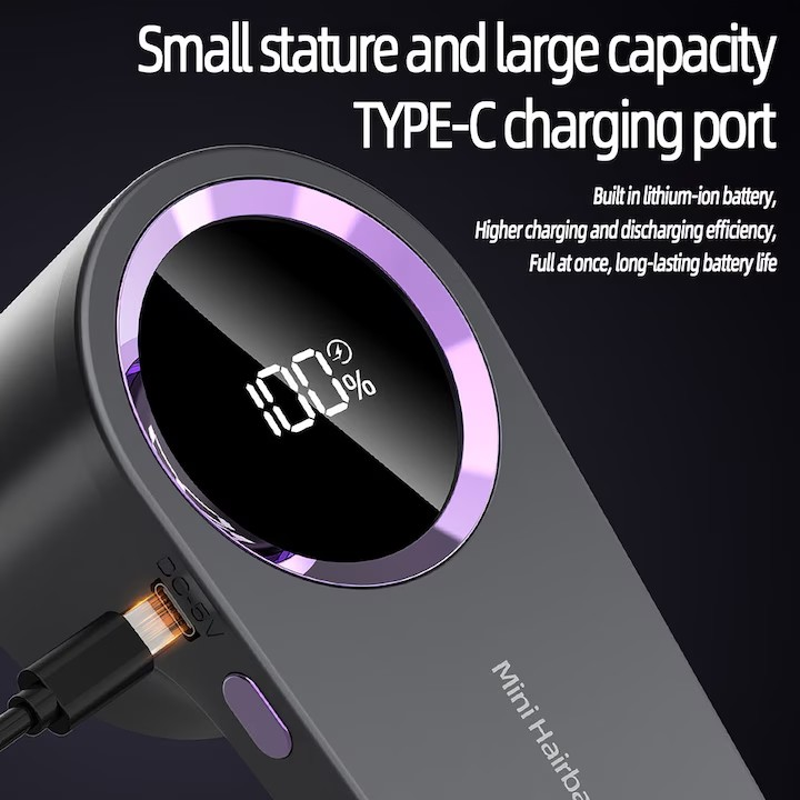 Aparat de curatat scame Stone®, Portabil, 8800 de rotatii/min, Indicator baterie, Negru - imagine 7