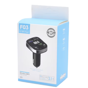 Modulator FM cu Bluetooth,2 USB,Mp3,Redare USB/TF,Functie Handsfree – F03