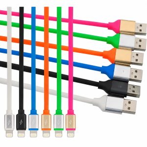 Cablu USB 2.0 la Lightning, 1.2m multicolor - JXL-431