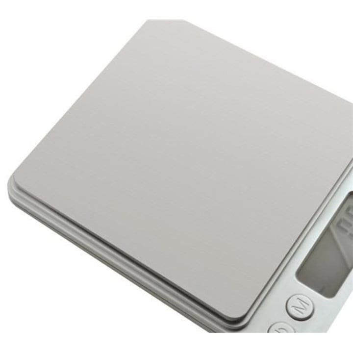 Cântar Electronic Digital cu Ecran LCD Iluminat și Funcție TARA, 0.1g - 2kg - L-2000 - imagine 3