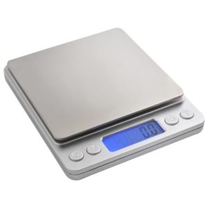 Cântar Electronic Digital cu Ecran LCD Iluminat și Funcție TARA, 0.1g - 2kg - L-2000