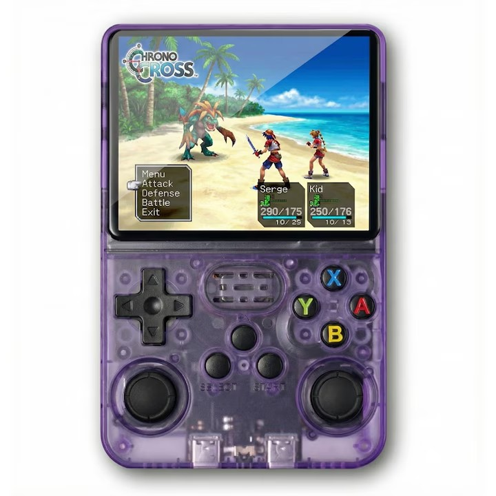 Consola retro portabila R36S 64GB cu jocuri, quad core Cortex-A53 1.5GHz, 1GB DDR3, IPS LCD 3.5" 640x480, 3500 mAh- R36S - imagine 7