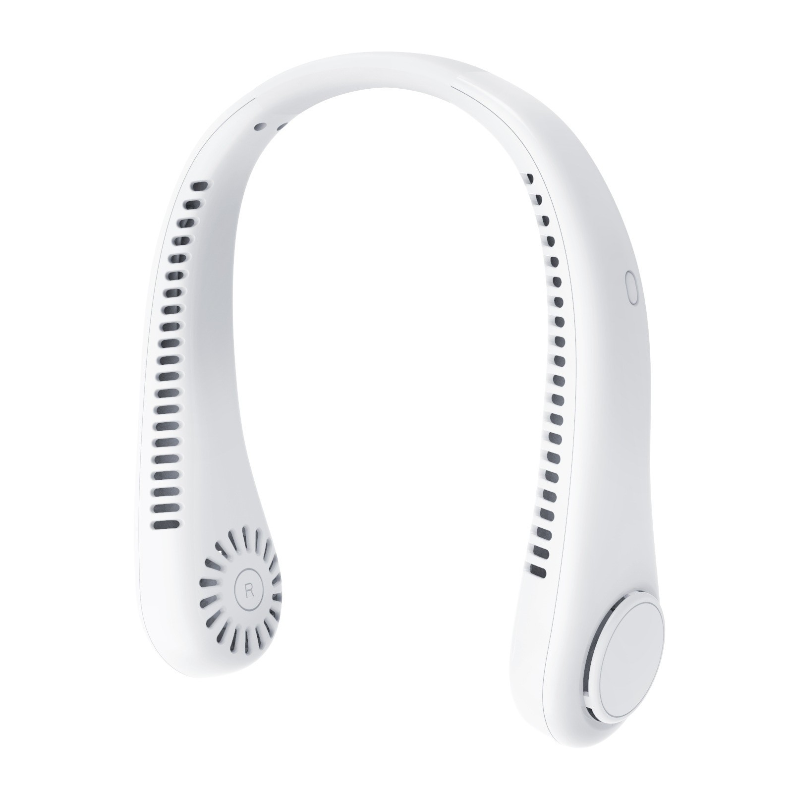 Ventilator Portabil pentru Gat | Fara Lame 360° | 64 Orificii Aer, 3 Viteze, USB, Maini Libere -HL1 - imagine 6