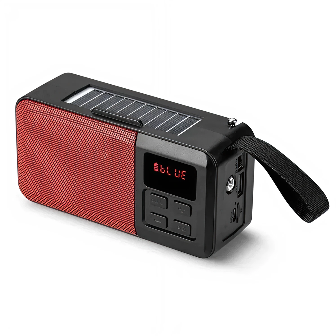 Boxa Portabila Cu Incarcare Solara | Bluetooth 5.1 | Radio FM | MP3 USB/TF - HF-6